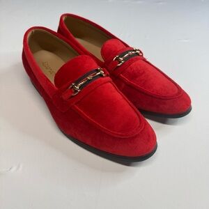 Red Suede Loafers azarman